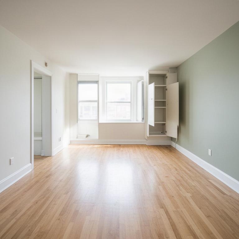 Empty Lancaster apartment with clean floors, bright windows and detailed move-out finish